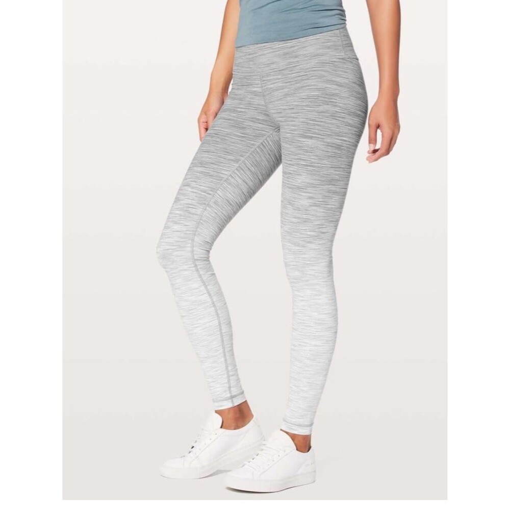Lululemon Wunder Under High-Rise Tight Ombre Space Dye Grey Silver Spoon Size 4